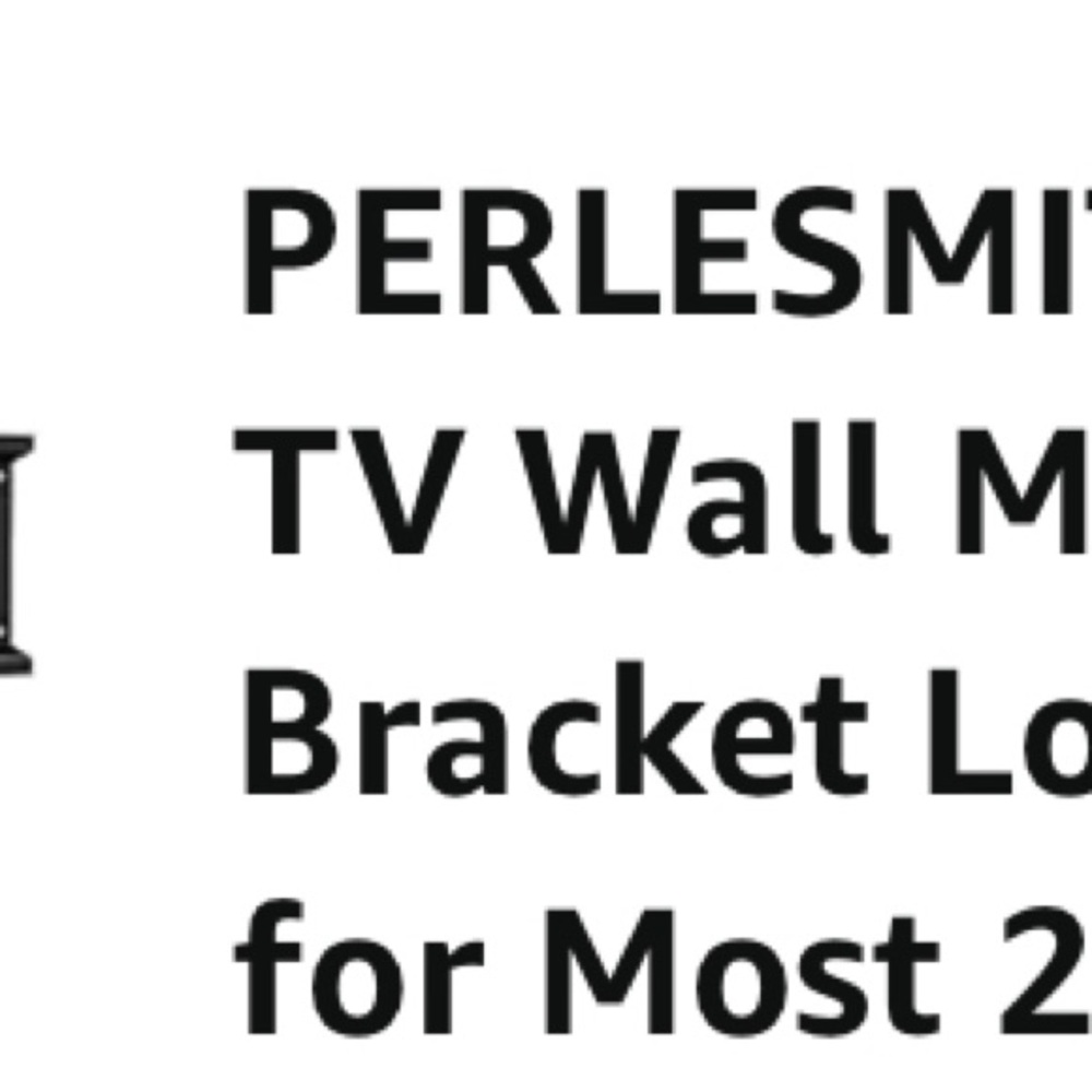 Black TV Wall Mount Bracket